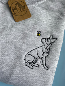 Spring Boston Terrier Outline Sweatshirt - Gifts for Boston owners and lovers.
