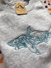 Load image into Gallery viewer, Colourful Shark Sweatshirt - Gifts for Marine Life Lovers
