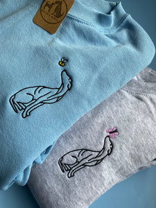 Spring Sighthound Sweatshirt- for whippet, greyhound, lurcher owners