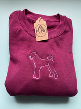 Load image into Gallery viewer, Embroidered Airedale Silhouette Sweatshirt- Gifts for Terrier lovers and owners
