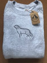 Load image into Gallery viewer, Embroidered Golden Retriever Silhouette Sweatshirt- Gifts for Goldie lovers and owners
