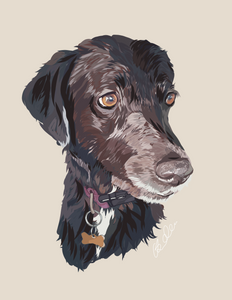 Digital Pet Portrait