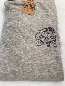 Organic Rhino T-shirt- Gifts for rhinoceros lovers