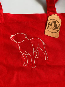 OLD STOCK STAFFY TOTE BAG - Red