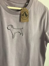 Load image into Gallery viewer, Embroidered Border Terrier T-Shirt - Gifts for terrier lovers and owners
