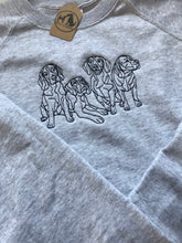 Load image into Gallery viewer, Embroidered Beagle Sweatshirt- Gifts for beagle lovers &amp; owners
