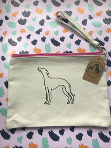 Dog Lover Accessories Pouch / Make up bag / travel bag / sewing bag.