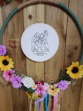 Load image into Gallery viewer, Custom Embroidered Decorative Hoop - Display your special memories in your home
