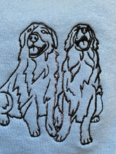 Load image into Gallery viewer, Imperfect golden retriever  Sweatshirt - Size M/ SKY BLUE

